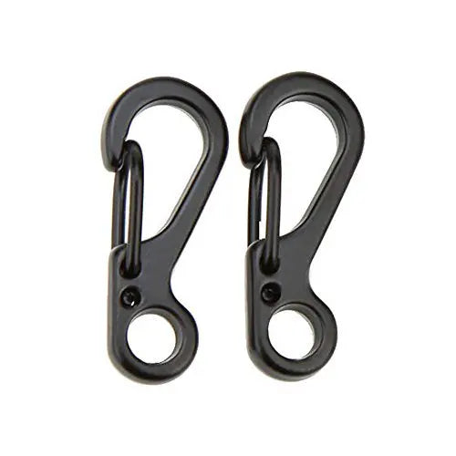 Mini Aluminum Spring Clasps Paracord Clips Climbing SF Carabiners Camping Bottle Hooks