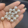 Factory Wholesale 10mm Natural Freshwater Loose Beads High Luster 2A Button Pearl for Jewelry Making