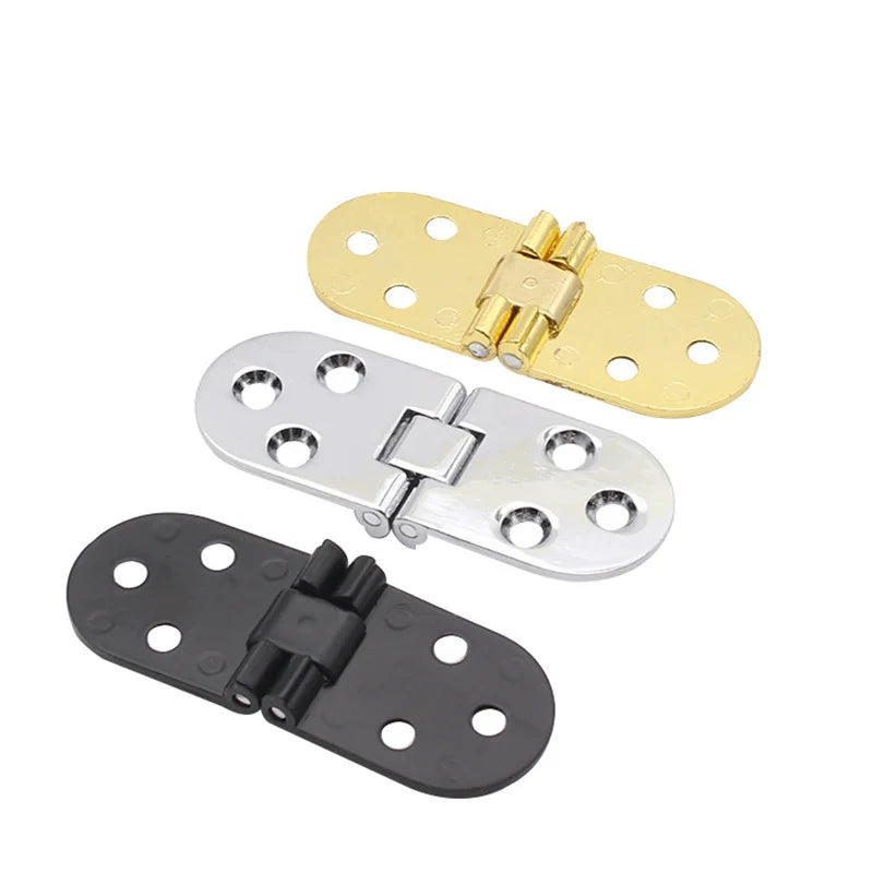 Furniture Fittings Meixiu Kirsite Folding Hinges Self Supporting Folding Table Cabinet Door Hinge Flush Mounted Nature Finish