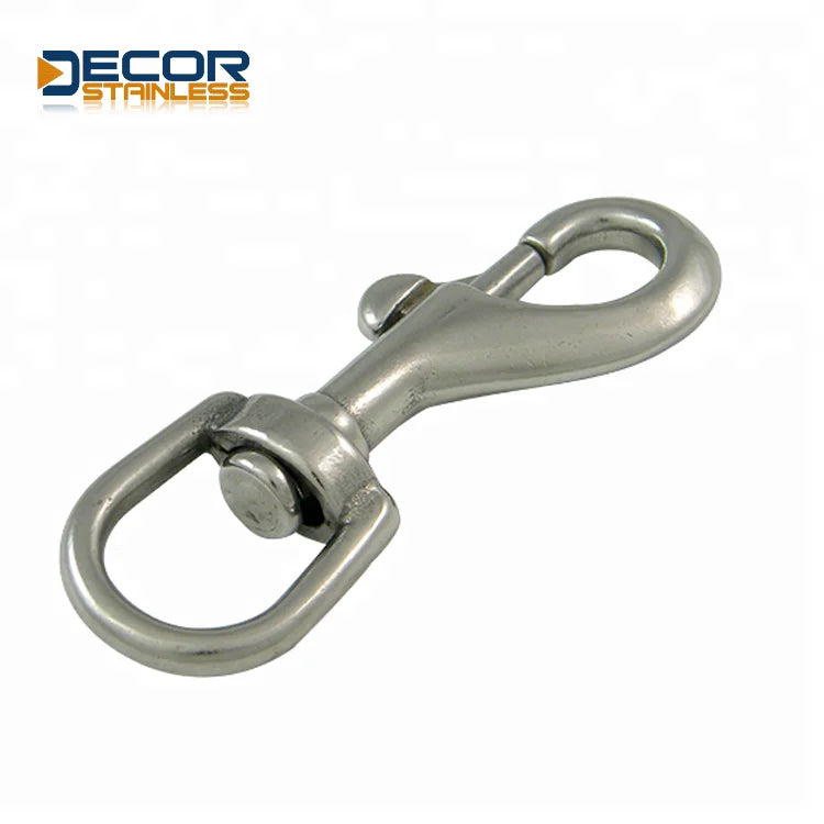 DECOR Hot Selling Rigging Screw Stainless Steel Safety Industrial Multifunctional Swivel Eye Snap Hook for Mining OEM MegaBDM