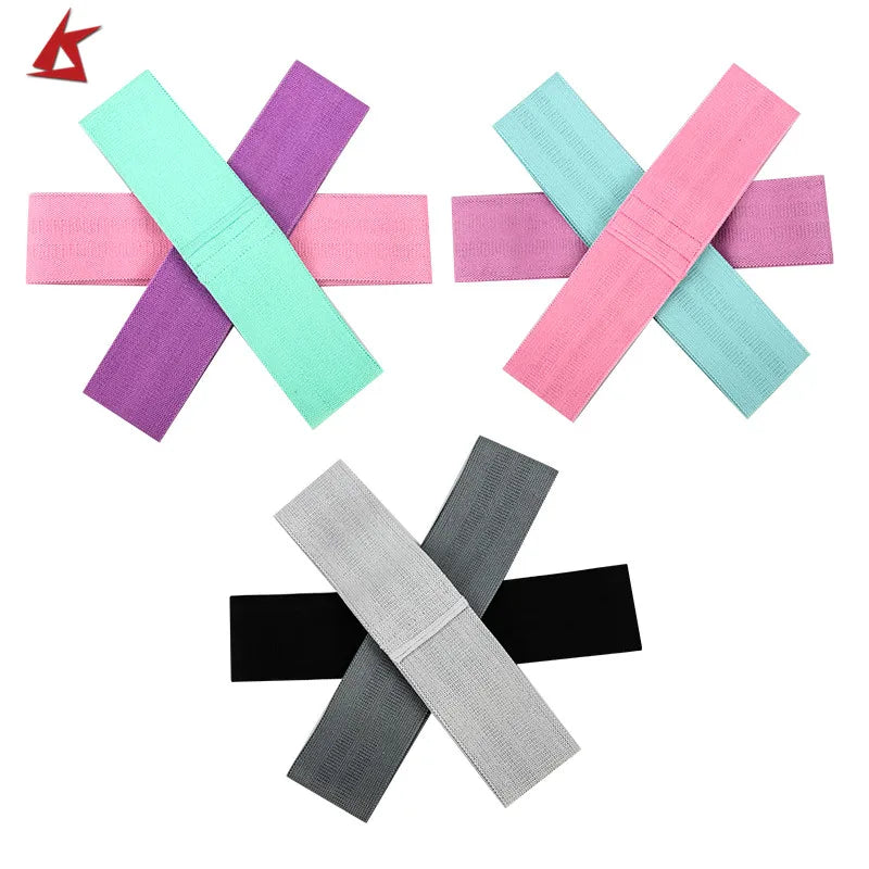 KS-1011-10# Hot Sale Elastic Anti Slip Fabric Exercise Resistance Booty Bands Hip Workout Band