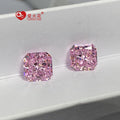Ready Stock Loose Synthetic Cz Gems Imported Light pink Octagon square Shape Crushed Ice Cut Cubic Zirconia