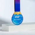 7cm Crystal Glass Circle Shaped Medallion Medal MH-NJ0290