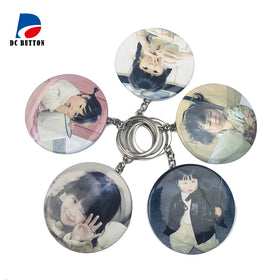 58mm 2.28inch Button Keychain Material Set Button Making Machine Accessories for DIY