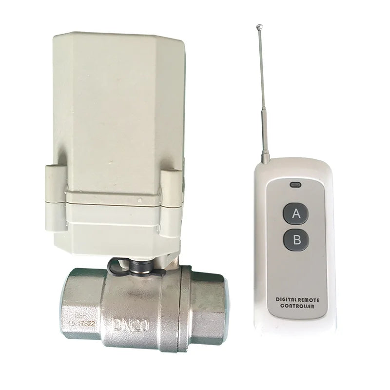 TONHE OEM 2 WAY 1/2" Inch DN15 SS304 Wireless Electric Remote Control Water Valve