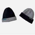 Custom New Style Acrylic Mens Womens Double Sided Beanie With One Label Reversible Beanie Hats