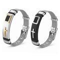 Fashionable High-end Stainless Steel Cross Bracelet Adjustable Trendy Casual Personalized Bangle Jewelry Accessory MegaBDM