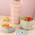 Boite Hermetique Plastic Insulated Bento Lunch Box Leakproof Travel Bowl Storage Container Dinnerware Sets for Storage Travel