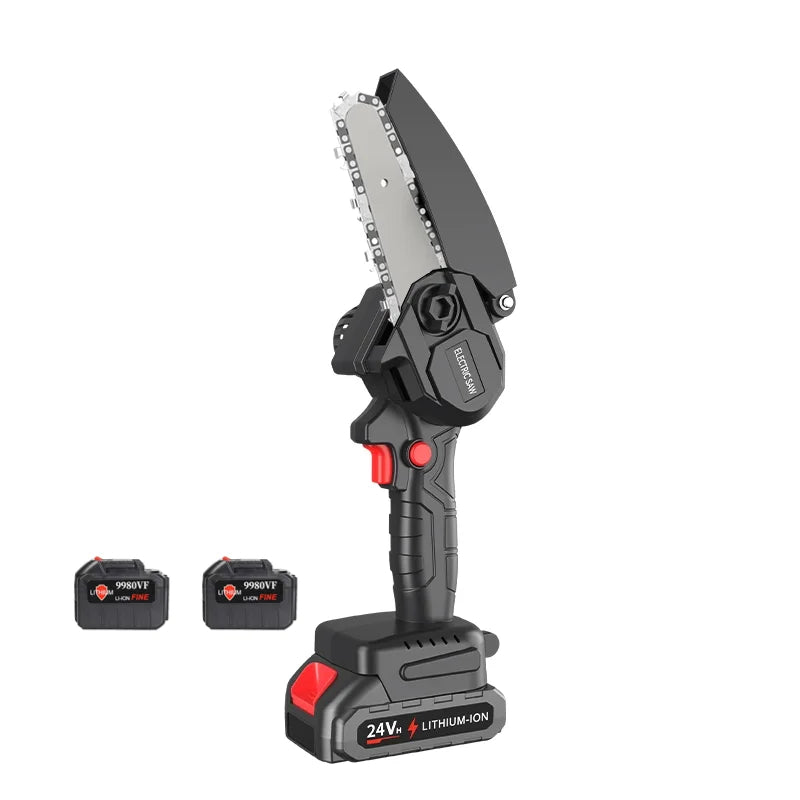 Wholesale Factory Supply 4 Inch Mini Electric Saw Battery Lithium Chain Saw Portable Cordless Mini Electric Chainsaw