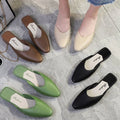 Cross Border Pointed Half slippers 888 Summer New Hot Selling Baotou Wearing Flat Bottomed Women's Shoes One Foot Lazy Sandals