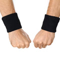 Customizable Logo Cotton and Polyester Wristbands Colorful Sports Wrist Sweatbands for Gym Workout Use Elastic  Promotion