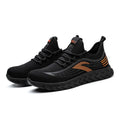 Women's Lightweight Breathable Mesh Upper Sports Safety Shoes Anti-Slip Steel Toe Low Cut Winter Construction Features Summer