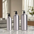 Aluminum Bottles 250 ml 5 oz Empty Matte Black White Metal Bottle Sprayer Pump with Screw Top