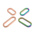 Wholesale Diy Thin Line Buckle Zinc Alloy Rainbow Metal Bag Strap Metal Buckle Oval Ring for Leather Handbags Accessories
