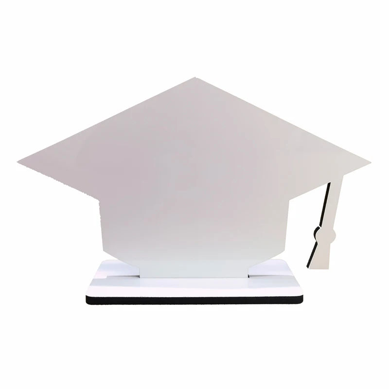 RubySub Custom MDF Grad Caps Sublimation Grad Plaque Photo Frames Blanks for Graduation