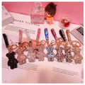 DREA Hot Sale Car Key Chain Woman Bag Pendant Self Defense Key Chain Diamond Bear Keychain