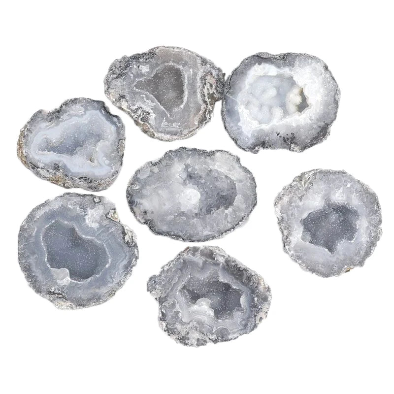 Hot Selling Natural Crystal Raw Ore Specimen Mexico Hollow Agate Geode Crystal Stone Ornaments
