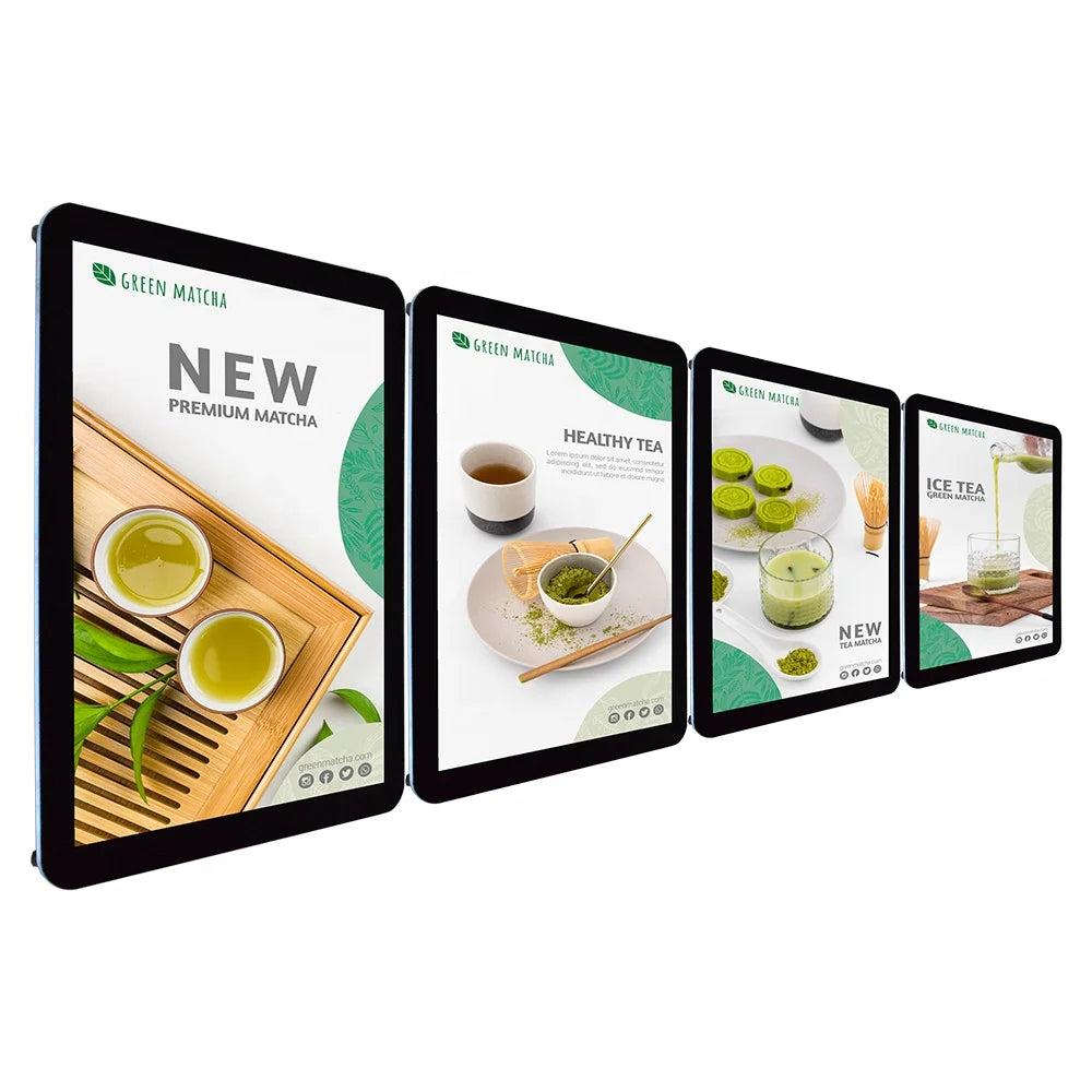 A2 A3 Magnetic Wall Mounted Display Sign Acrylic Backlit Poster Holder Folder Restaurant Advertising Super Bright LED High