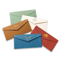 Custom Printed Gold Stamped Die Cut Waterproof Kraft Paper Logo Wedding Greeting Envelope