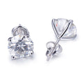 Messi Jewelry MSE-501 Four Claw 18k 14k White Gold Women Elegant Moissanite Earrings
