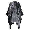 Women's New Fashion Jacquard Split Thickened Large Cape Air Conditioning Warm Shawl Creative Winter Scarf