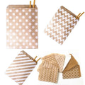 Customized Crinkle Polka Dot PET Carton Packing Recyclable HD Gravure Printing Kraft Paper Bags for Candle Craft Supplies