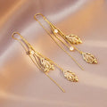 Beadsnice Fashion Woman Long Earring 14k Gold Ear Threader