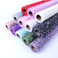 E-L095 Flower Wrapping Paper DIY Material Bouquet Bag Flower Decoration Spray Point Foaming Snow Point Gauze Net Wholesale