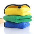 Car Wash Towel Thickened Coral Velvet Absorbent Double-sided Microfiber Polishing Cloth Car Wax Cleaning and Beauty Tool
