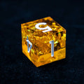 Custom Sharps Edge Resin Dice D6 D4 D8 D10 D12 D20 DND Purple Liquid Core Dungeons and Dragons RPG Dice Set