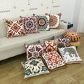 Innermor Geometric Square European Luxury Cotton Throw Pillow Case & Bed Cushion Cover for Home and Hospital Use