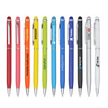 Hot Selling Metal Ballpoint Pen Stylus Pen Aluminium Promotional Advertising Ball Pen with logo