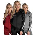 Outdoor Sports Wear Hooded Women Track Suit Jogging Tracksuit Winter Spandex Tracksuit With Zipper for Women