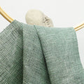 Luxury Pure Linen Houndstooth Fabric 137gsm 138cm Moisture-wicking  Woven Yarn Dyed 100% Flax Linen Textile for Shirts Clothing