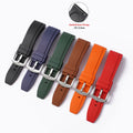 Factory Price 20mm 22mm Luxury Sports Waterproof FKM Rubber Watch Strap Wrist Watch Bands for Rolex for HUAWEI GT Series
