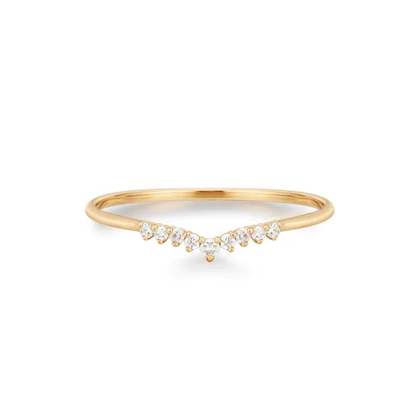 CUSTOM Dainty 18K Gold Plated 925 Sterling Silver Wholesale Minimalist Moissanite Engagement Rings for Women