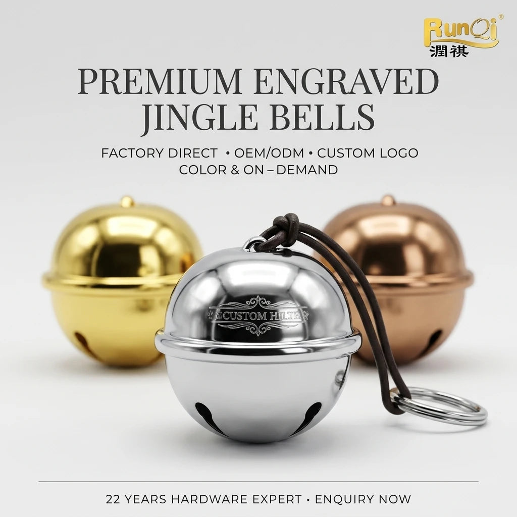 Stainless Steel Jingle Bells Large Silver Mirror Polished Christmas Bells for Wreaths Tree Decor Loud Sound Rustproof