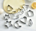 10pcs Stainless Steel Pastry Cutter Set Household Christmas Cookie Cutters Best Sellers Baking Tools Cookie Cutter