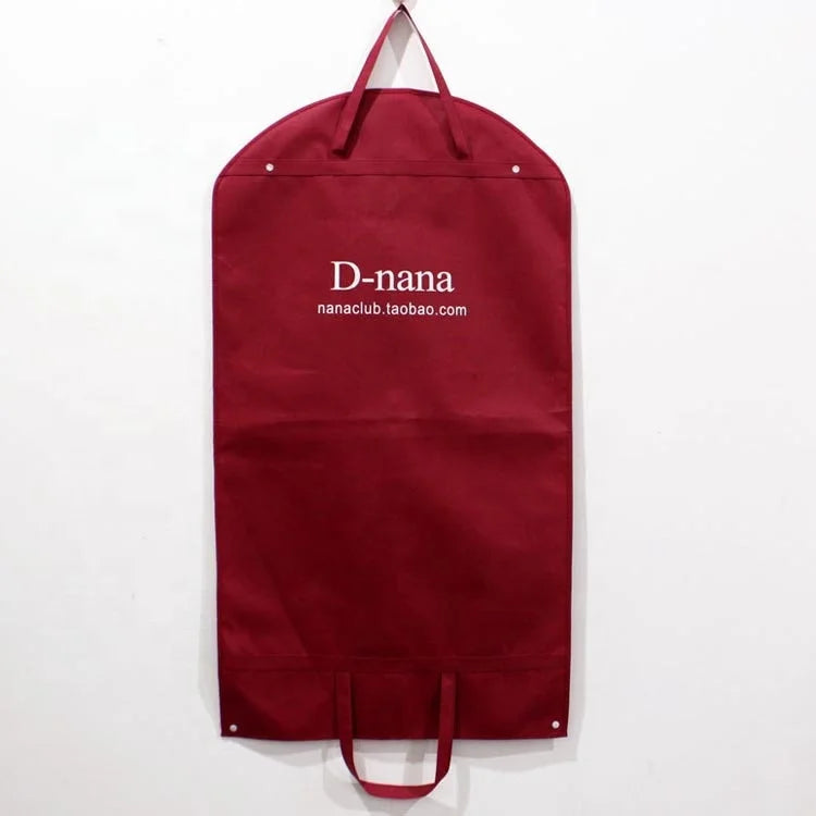 Custom Non Woven Garment Bag Dress Suit Bags Cover for Clothes