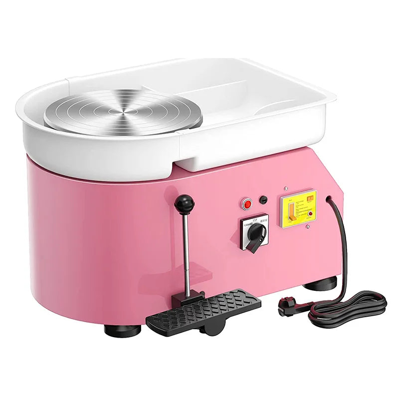 XinyiArt Professional Metal Electric Pottery Wheel Forming Machine with Foot Pedal 110/220V 250-350W