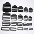 Wholesale 25MM Plastic Tri-glide Buckle Plastic Slide Buckle Rings OPP Bag Webbing Adjustable Plastic Clip Buckle for Bag D-ring