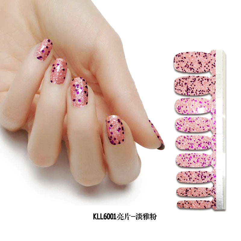 Wholesale Custom Nail Wraps Nail Art Decoration Sticker Nail Polish Strips