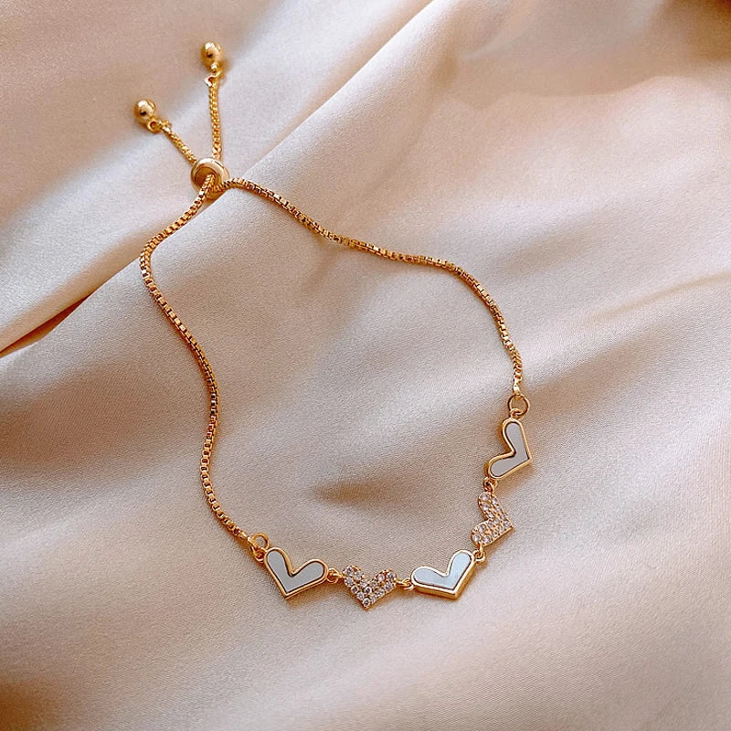Fashion Alloy Charm Bracelets Friendship Bracelet Wedding Party New Designs Shell Heart Bracelet Jewelry