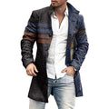 New Winter Men's Long Windbreaker Coat Single Breasted Top Men's Clothing