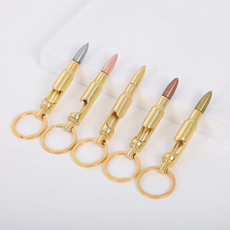 Custom logo Bullet Bottle Opener Keychain