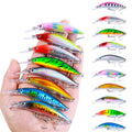 10pcs/set 9CM-17G Hard Plastic Minnow Fishing Lures Sinking Long Throw Minnow Fishing Bait Lure