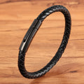 Fashion Stainless Steel Leather Bracelet for Men Silicone Bracelets Custom Logo Bracelet Leather Jewelry Bangle Gift