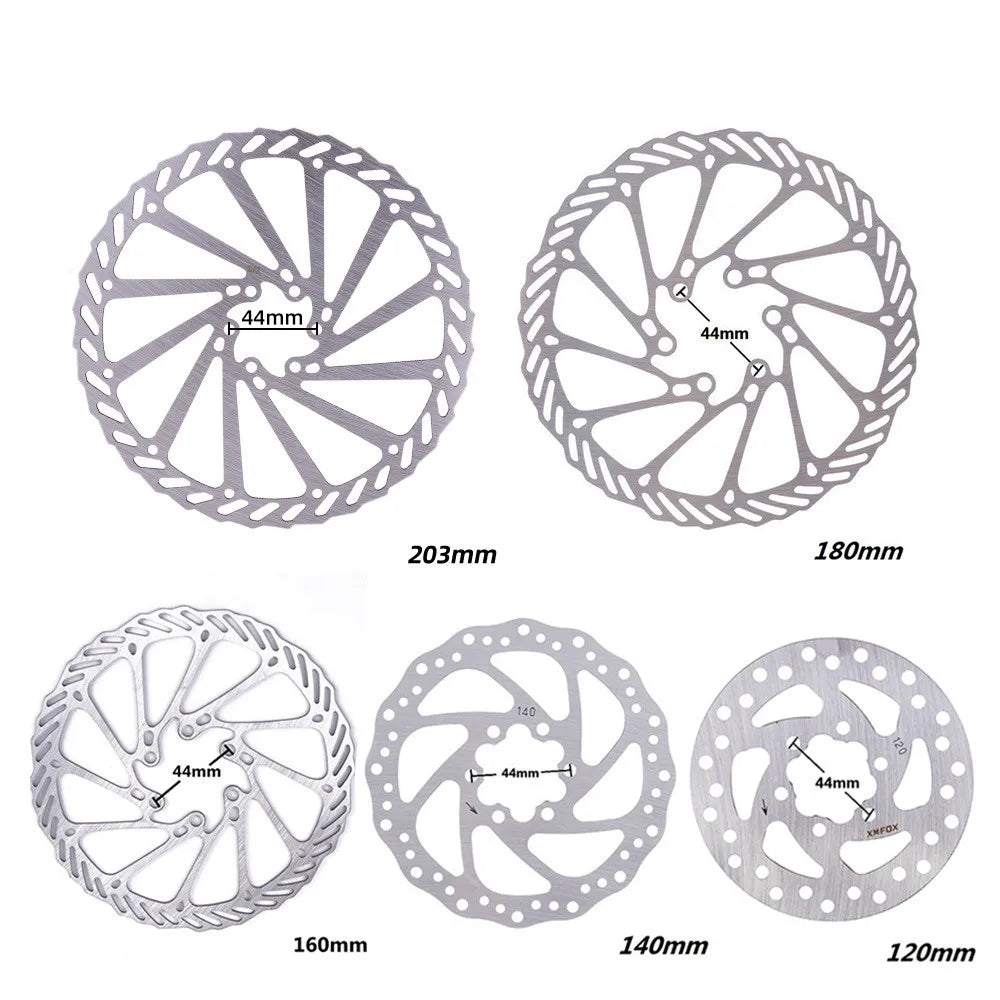 Steel Bicycle Disc Brake Pads for Mountain Bikes 120/140/160/180/203mm Sizes with Screws Included
