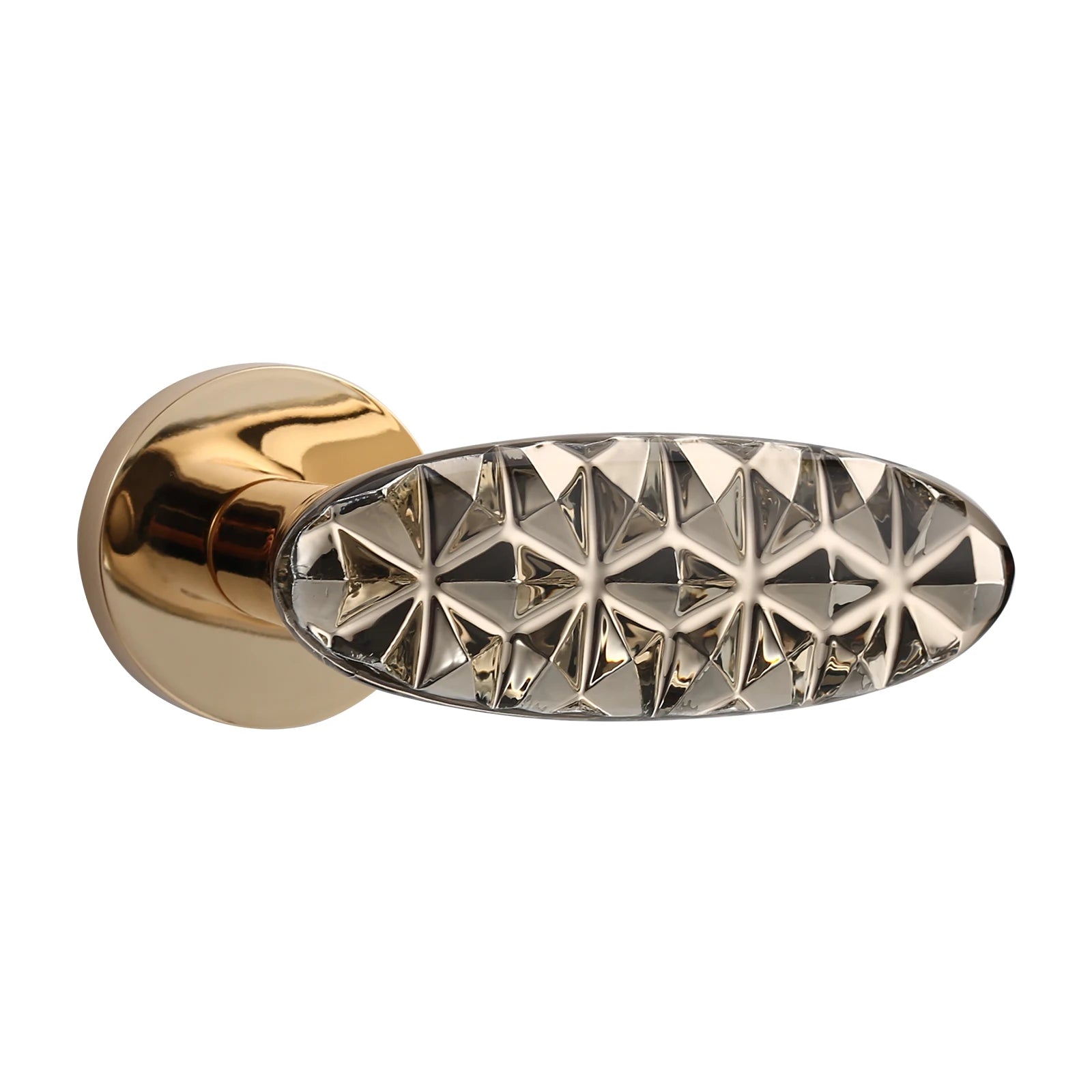 2024 New Crystal Solid Brass Door Handle Design Door Handle Lock for Interior Doors