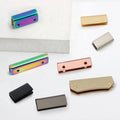 20/25/34/38/50/100mm Custom Belt End Purse Bag Buckle Clip Corner Strap Zipper End Caps Endings Tail Clips for Handbag Hardware